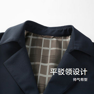 HLA 海澜之家 轻商务经典系列 男士平驳领夹克 HWJAW3W034A 藏青 S