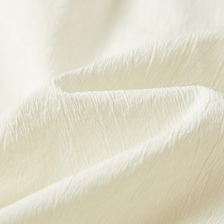 DUIBAI 对白 2024夏装简约纯色泡泡袖廓形上衣捏褶半身裙两件套女式套装