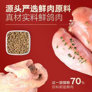 弗列加特猫粮 70%高肉鲜肉天然粮鲜肉喜好无谷全价成猫粮 【70%鲜肉-乳鸽味】成猫粮2kg