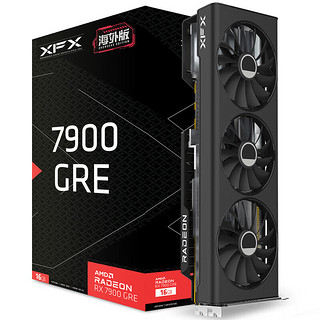 讯景AMD RADEON RX 7900 GRE 16GB 海外版 电竞游戏渲染独立显卡 RX 7900 GRE 海外版