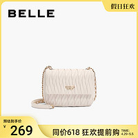 BeLLE 百丽 包包女2024新款链条包气质百搭质感通勤斜挎包小方包X6882CX3