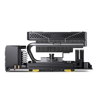乔思伯（JONSBO）HP600黑色 下压式CPU风冷散热器（多平台/6热管/PWM智能温控/12CM风扇/附硅脂）