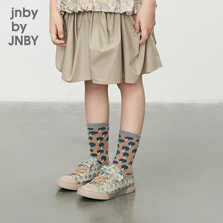 jnby by JNBY江南布衣童装袜子中筒袜男女童24春6O2N12840 673/灰粉系 28