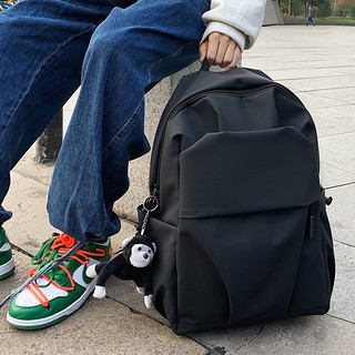 JINSHIWQ 双肩包大容量男士休闲防水旅行包电脑包背包初高中大学生轻便书包