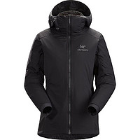 ARC'TERYX 始祖鸟 女士 ATOM LT HOODY 秋冬季保暖舒适 轻量级连帽棉服 户外保暖棉衣女 S 黑色Black