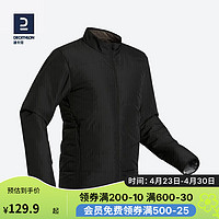 DECATHLON 迪卡侬 户外运动保暖舒适男式填充棉服夹克 FORCLAZ Arpenaz 20 黑色 2121846 XL