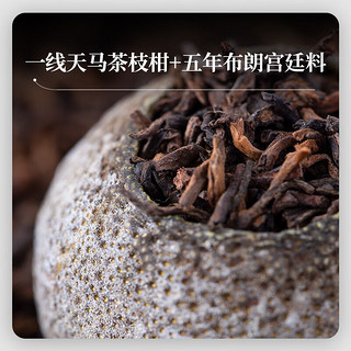 吉普号 茶王小青柑 茶叶礼盒 普洱茶熟茶 一品青柑 新会天马柑 大罐230g*1罐