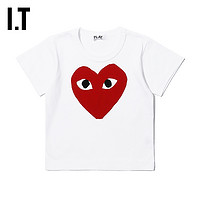 I.T IT CDG PLAY COMME des GARCONS川久保玲童装短袖T恤爱心图案印花