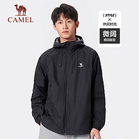 骆驼（CAMEL）【冰川】衣男upf50+透气皮肤衣冰感服男外套 M34BA6V076 幻影黑 XXL