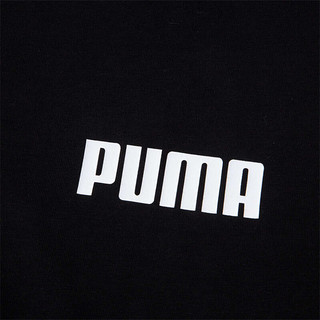 彪马（PUMA） 男子休闲串标印花短袖T恤 TAPE TEE 671978 黑色-01 M(175/96A)
