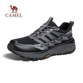 骆驼（CAMEL）【岩丘】城市户外运动鞋2024夏季轻弹缓震透气舒适休闲鞋 G14S342137 黑灰 38