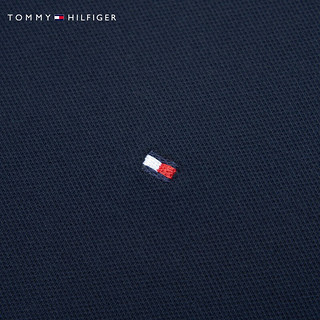 TOMMY HILFIGER 24春夏女装通勤条纹系带五粒扣POLO裙连衣裙76J5316 藏青色FAP S