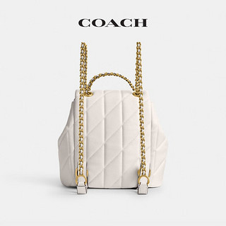 COACH 蔻驰 女士绗缝TABBY双肩包  CU076   B4/粉笔白色