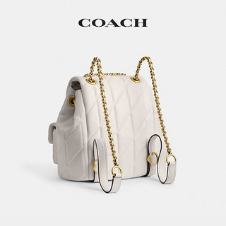 COACH 蔻驰 女士绗缝TABBY双肩包  CU076   B4/粉笔白色