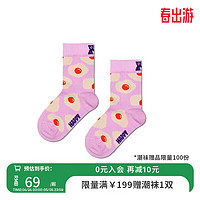 Happy Socks童袜秋冬保暖可爱动物趣味中筒袜 小小鸡蛋 4-6Y