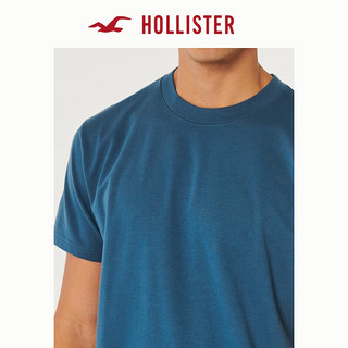 HOLLISTER【凉感T】24春夏美式短袖T恤男女装 KI324-4090 浅海军蓝 S (175/92A)