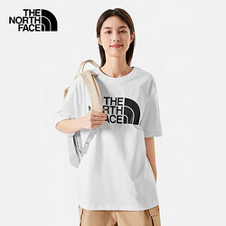 THE NORTH FACE 北面 短袖T恤男女同款户外休闲棉质半袖86PS 白色/FN4 L