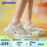 FILA FUSION 斐乐官方潮牌女子BIANCO运动休闲跑步老爹鞋女鞋厚底增高