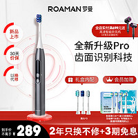 ROAMAN 罗曼 智能声波电动牙刷情侣款生日礼物 5种模式牙医推荐 网红小果刷升级版T10Pro 灰色