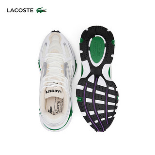 LACOSTE法国鳄鱼男鞋242K24系列运动休闲鞋47SMA0013 082/白色/绿色 8 42