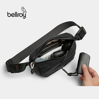 bellroy 澳洲Lite Belt Bag轻行畅游胸包单肩包通勤环保休闲男女斜挎包 墨黑色