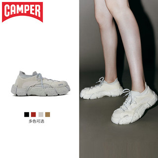 CAMPER 看步 Roku 女士透气复古厚底增高休闲鞋 K201630-003 白色 38