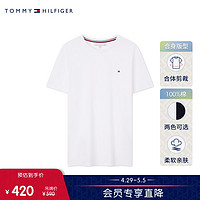 TOMMY HILFIGER Tommy24春夏男简约绣标打底合身T恤78JA560/7849808