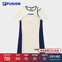 FILA 斐乐 FUSION x FACETASM斐乐潮牌女子针织连衣裙2024夏新款休闲裙