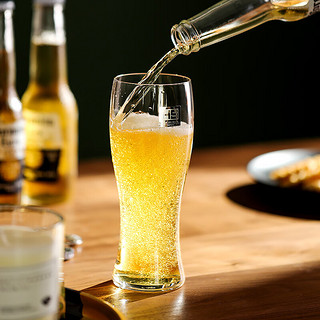 TOYO-SASAKI GLASS【品牌官旗】东洋佐佐木强化玻璃日式简约透明水杯啤酒杯 薄氷强化啤酒杯