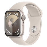 Apple 苹果 Watch Series 9 S9手表GPS款41mm铝金属运动表带 星光色