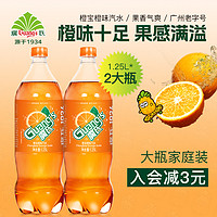 Guang’s 广氏 橙宝汽水1.25L*2大瓶 广式橙味碳酸饮料菠萝啤