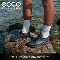 ecco 爱步 男款运动休闲鞋 透气缓震黑色时尚跑步鞋 跃动835314