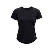安德玛 UNDERARMOUR）Speed Stride 2.0女子跑步运动短袖T恤1369760 黑色001 S