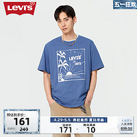 Levi's 李维斯 24春季新款男士印花宽松短袖T恤休闲舒适潮流