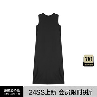 JNBY24夏连衣裙圆领无袖H型5O5G15550 001/本黑 M