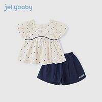 JELLYBABY 杰里贝比 女童衬衫短裤套装