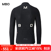 MBO/迈森兰 迈森兰（MBO）男子气质抓绒长袖骑行服 流沙 流沙-黑色 L