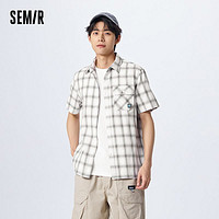 Semir 森马 [商场同款]森马纯棉短袖衬衫男夏季新款时尚通勤风休闲舒适感上衣