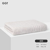 GGT 日本五星级酒店纯棉加大加厚浴巾家用成人洗澡吸水毛巾男女裹巾 胡粉