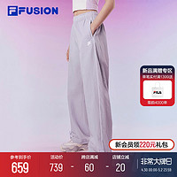 FILA 斐乐 FUSION斐乐潮牌梭织长裤女2024夏季新款时尚休闲宽松运动裤