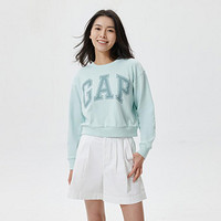 Gap 盖璞 女装春夏季LOGO高腰短运动卫衣602747辣妹上衣