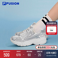 FILA 斐乐 FUSION斐乐女鞋风帆鞋2024夏新款网面运动休闲鞋男鞋老爹鞋