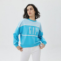 Gap 盖璞 女装秋季LOGO复古法式圈织软卫衣591007