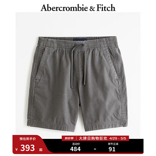 ABERCROMBIE & FITCH男装 时尚潮流美式复古经典宽松舒适抽绳运动休闲短裤 342583-2 深灰色织纹 L (180/86A)