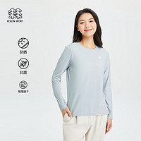 KOLON SPORT 可隆女户外打底速干抗菌运动长袖T恤 薄荷绿MT 170/L