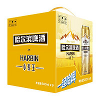 HARBIN 哈尔滨啤酒 小麦王啤酒 500ml*9听