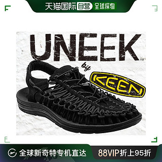 KEEN 日本直邮 KEEN UNEEK BLACK/BLACK 1014097 凉鞋防滑户外黑色