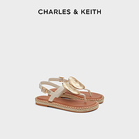 CHARLES & KEITH CHARLES&KEITH24;夏新款CK1-70580228平底夹趾休闲罗马沙滩凉鞋女