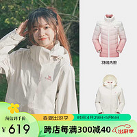 CAMEL 骆驼 户外三防羽绒服冲锋衣女外套防水三合一登山服男 7A22263735