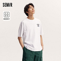 百亿补贴：Semir 森马 短袖T恤男夏季时尚潮流卡通印花上衣宽松校园休闲装吸湿排汗